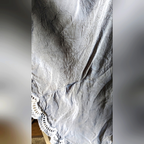 Johnny Was gray embroidered swim cover/poncho - Picture 4 of 8